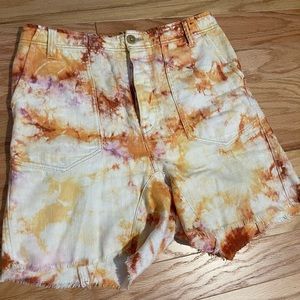 Free People Tie Dye Shorts